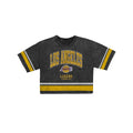 Los Angeles Lakers Women's Vintage Stripe Cropped T-Shirt