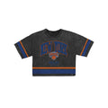 New York Knicks Women's Vintage Stripe Cropped T-Shirt