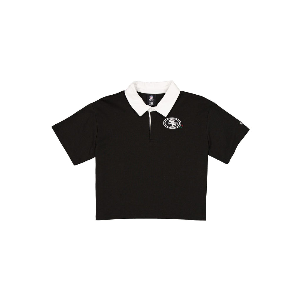 San Francisco 49ers Women's Cropped Black Polo