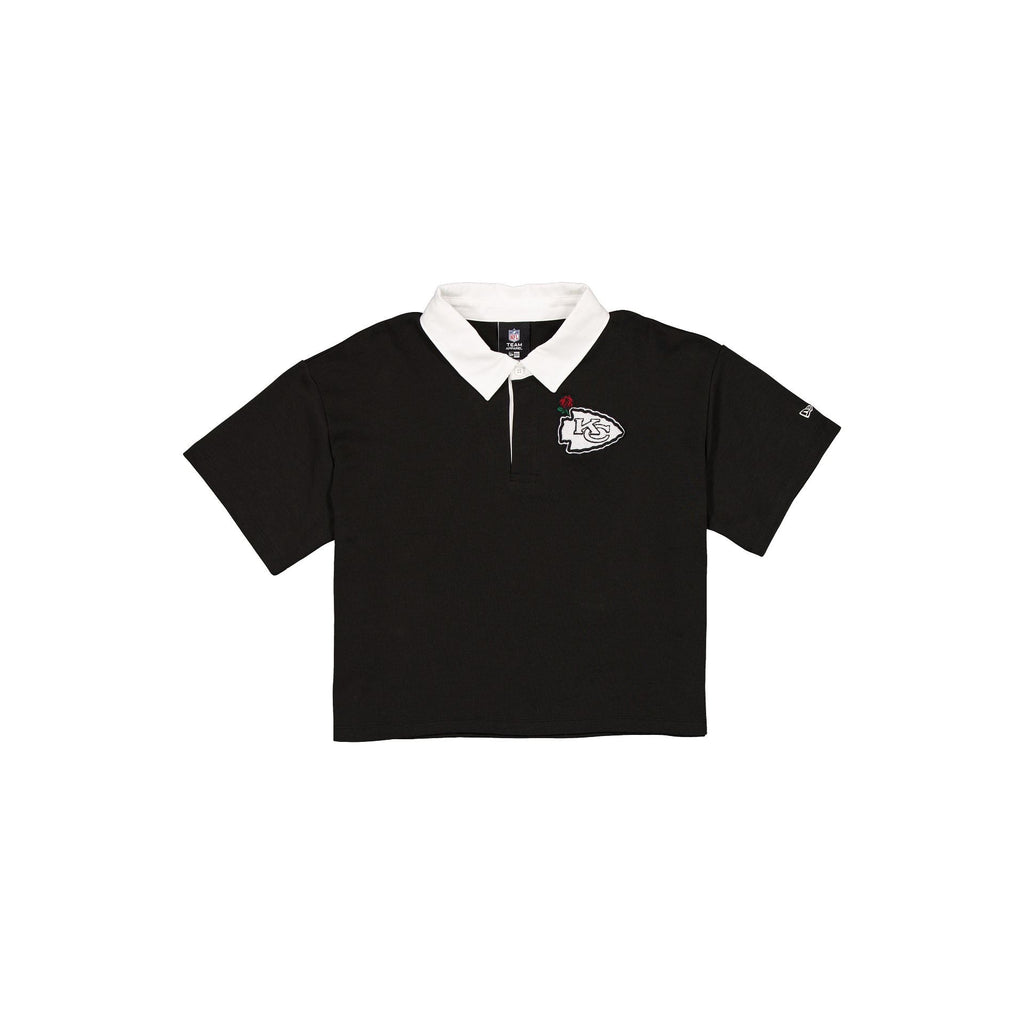 Kansas City Chiefs Women's Cropped Black Polo