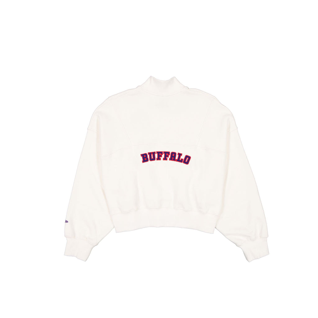 Buffalo Bills Women's Chrome White Quarter Zip