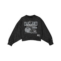 Las Vegas Raiders Women's Throwback Cropped Washed Crewneck