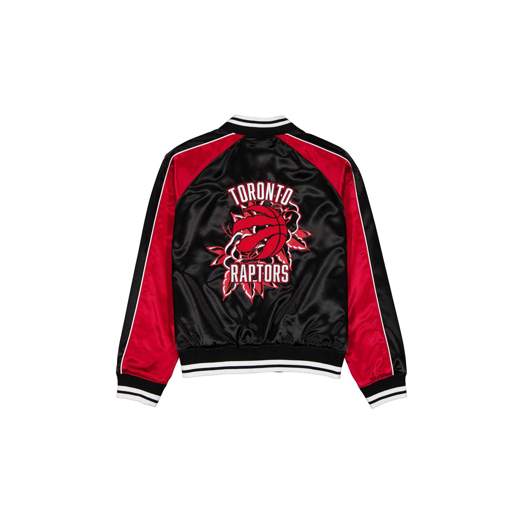 Toronto Raptors Women's Floral Satin Varsity Jacket