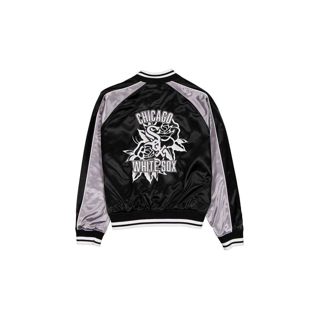Chicago White Sox Women's Floral Satin Varsity Jacket