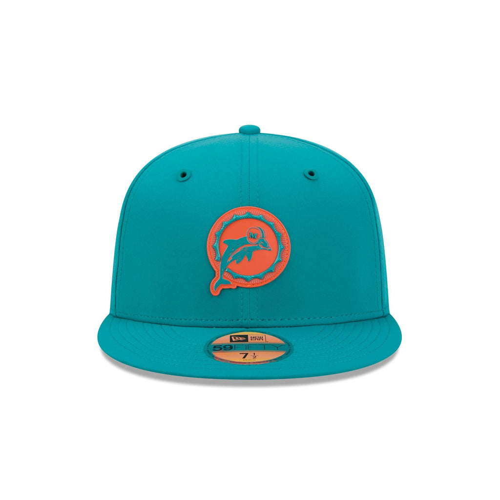 Miami Dolphins 2026 Sideline Historic 59FIFTY Fitted Hat
