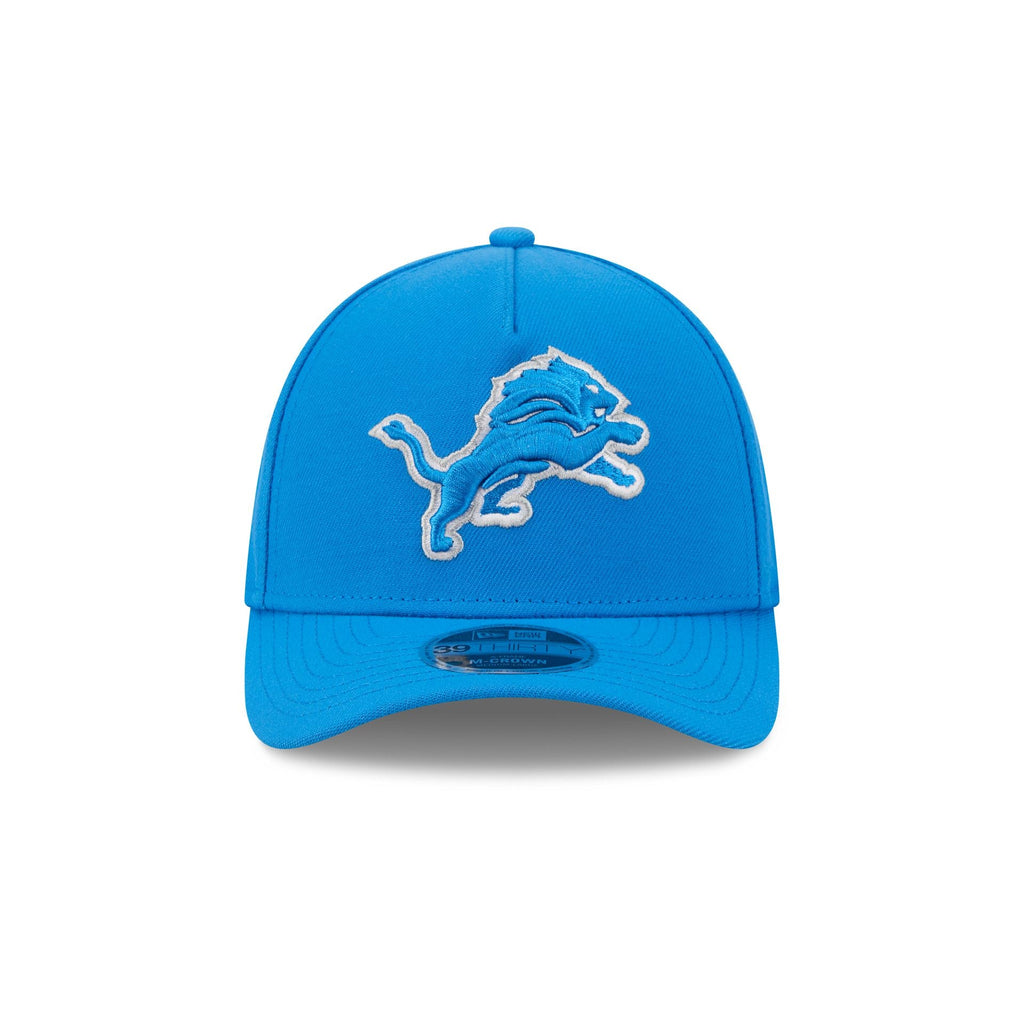 Detroit Lions Poly 39THIRTY M-Crown A-Frame Stretch Fit Hat