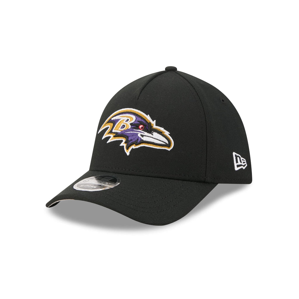 Baltimore Ravens Poly 39THIRTY M-Crown A-Frame Stretch Fit Hat