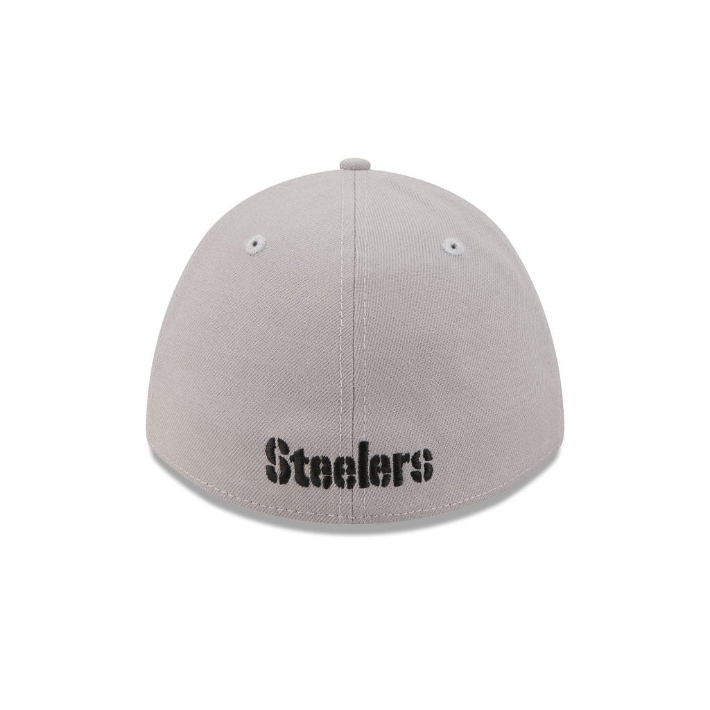 Pittsburgh Steelers Poly Gray 39THIRTY M-Crown Stretch Fit Hat