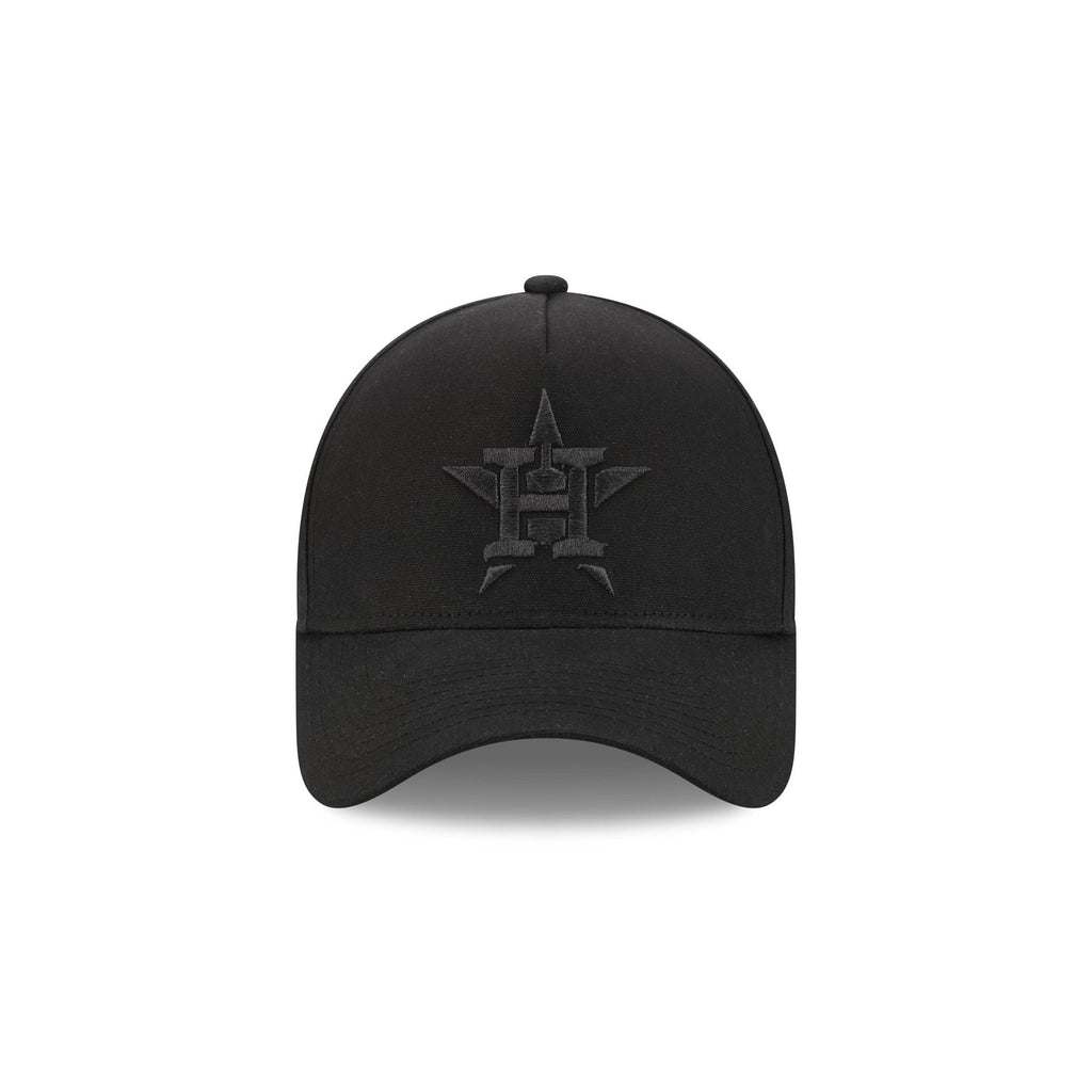 Houston Astros Waxed Canvas Black 59FORTY A-Frame Fitted Hat