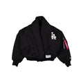 Alpha Industries x Los Angeles Dodgers Women's Black Shawl Collar Flight Jacket