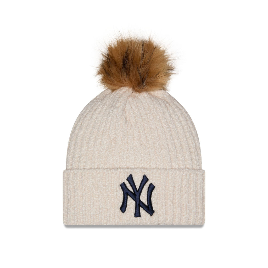New York Yankees Women's Sandy Linen Pom Knit Hat