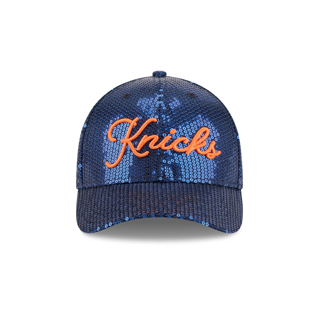 New York Knicks Sequin Script Women's 9FORTY M-Crown Snapback Hat