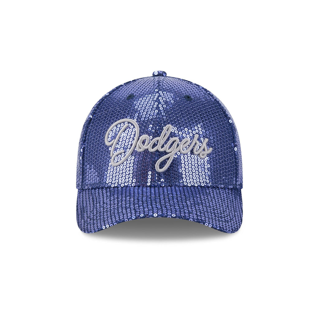Los Angeles Dodgers Sequin Script Women's 9FORTY M-Crown Snapback Hat