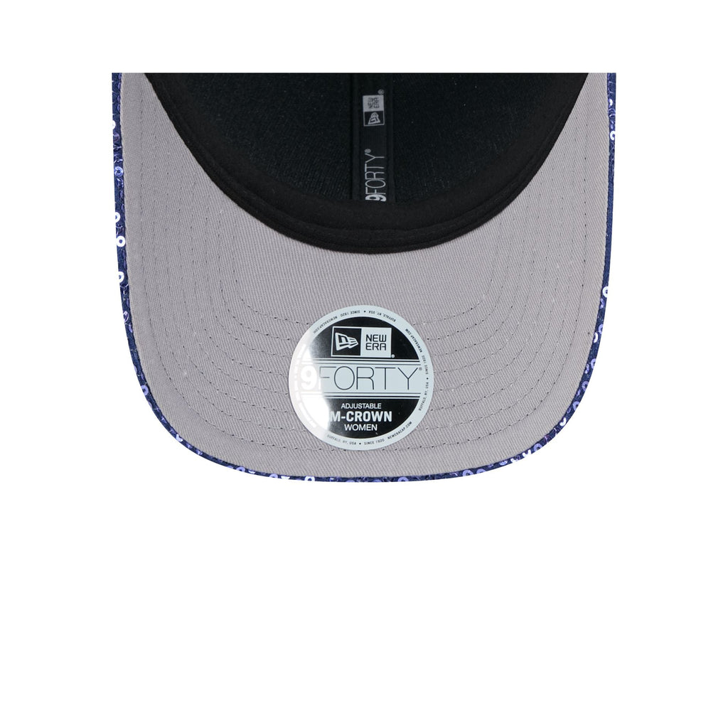 Los Angeles Dodgers Sequin Script Women's 9FORTY M-Crown Snapback Hat