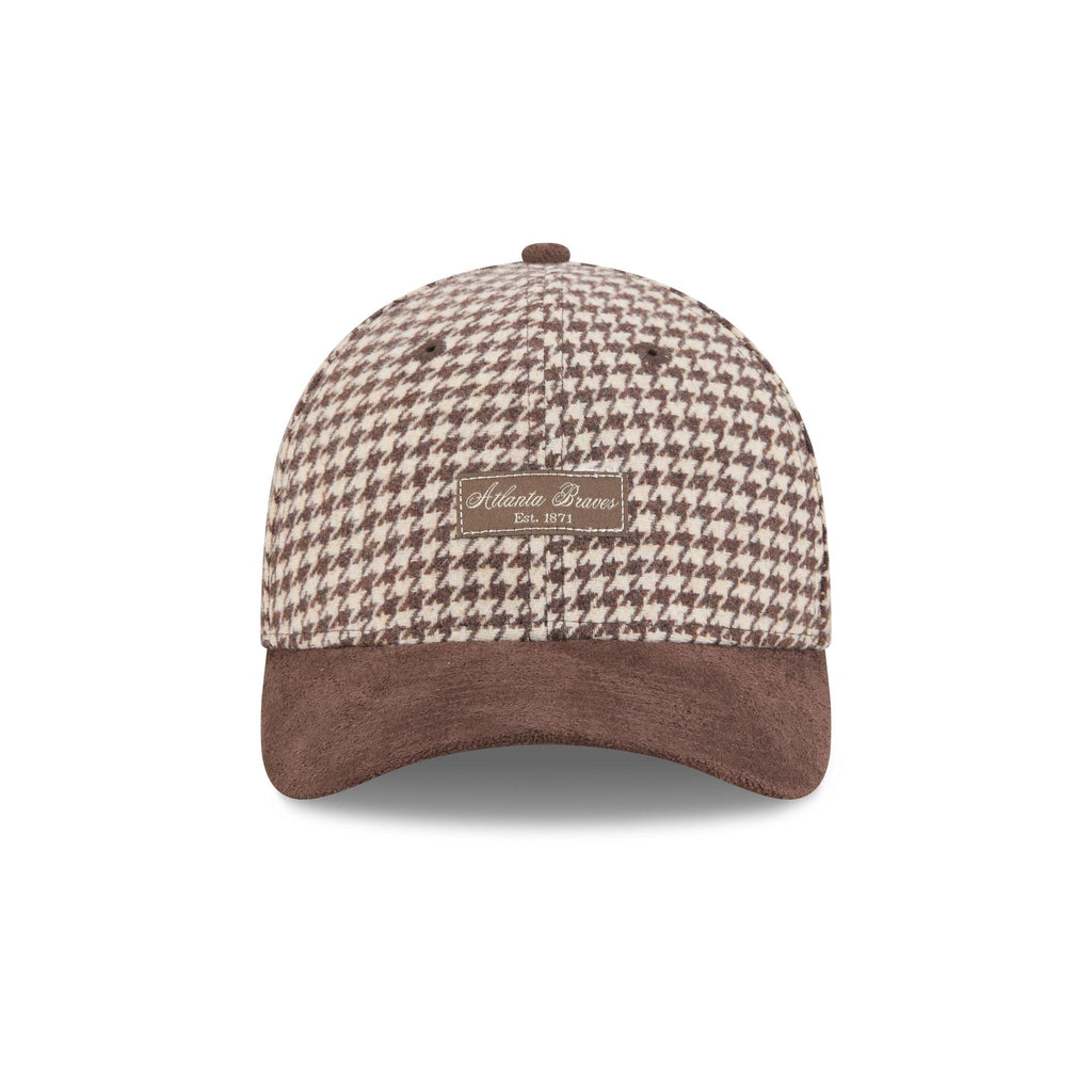 Atlanta Braves Brown Houndstooth Women's 9FORTY M-Crown Adjustable Hat