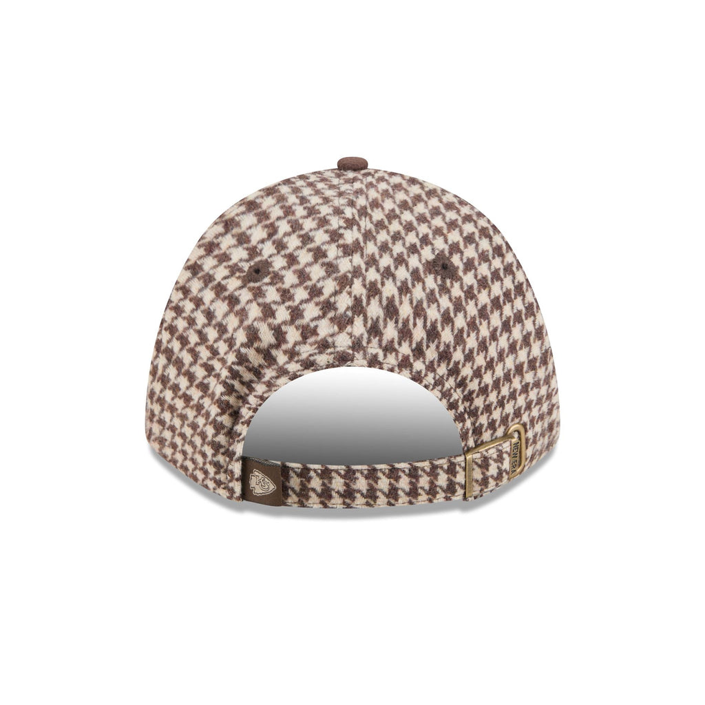 Kansas City Chiefs Brown Houndstooth Women's 9FORTY M-Crown Adjustable Hat