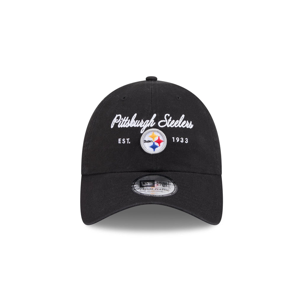 Pittsburgh Steelers Script Wordmark Casual Classic Adjustable Hat
