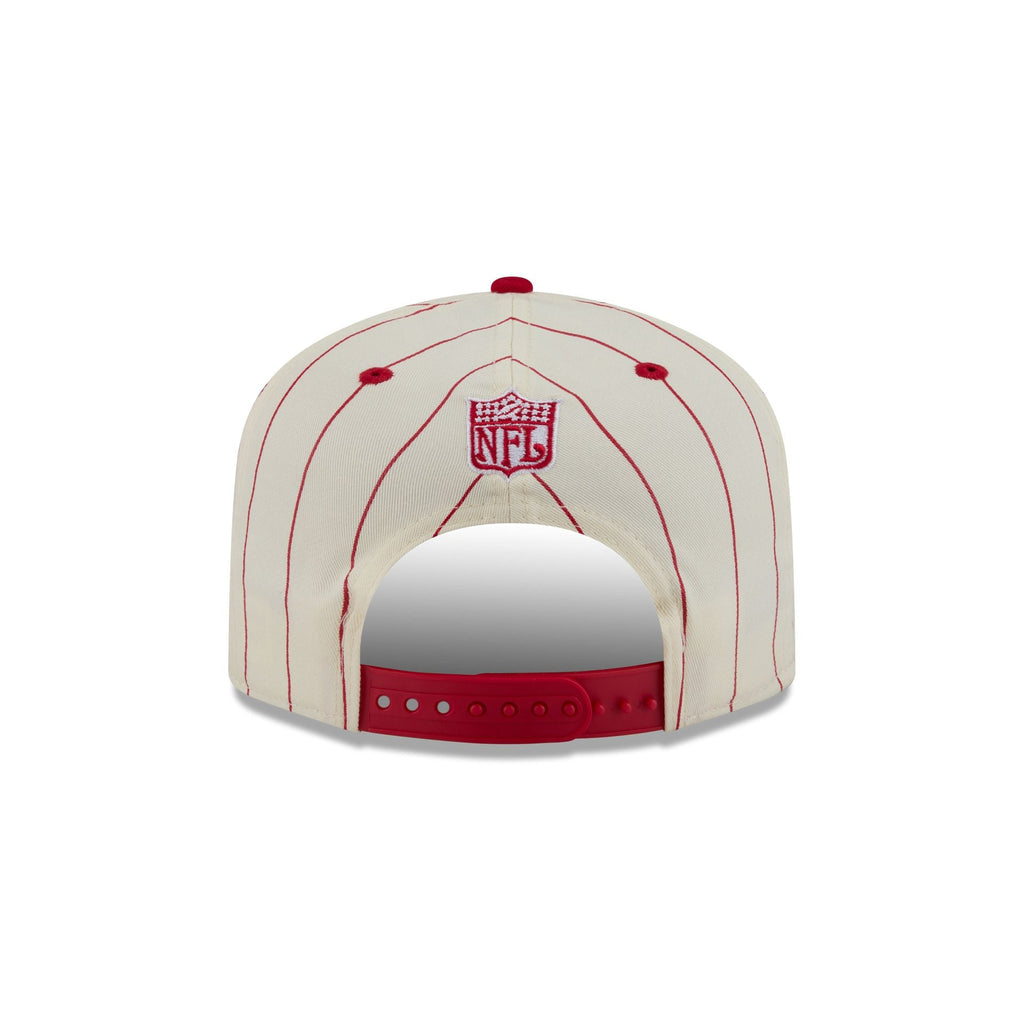 San Francisco 49ers Chrome White Pinstripe 19TWENTY Snapback Hat