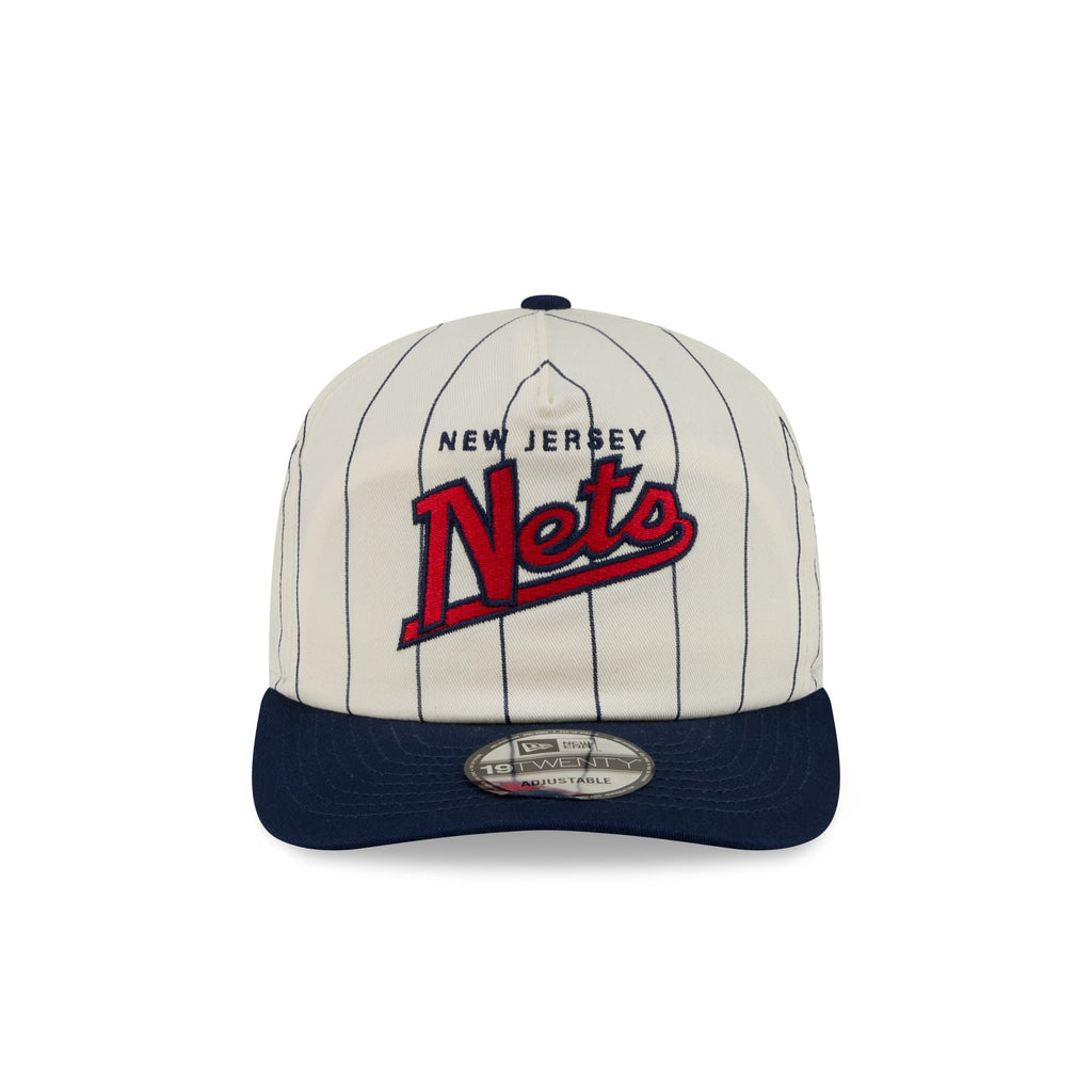 New Jersey Nets Chrome White Pinstripe 19TWENTY Snapback Hat
