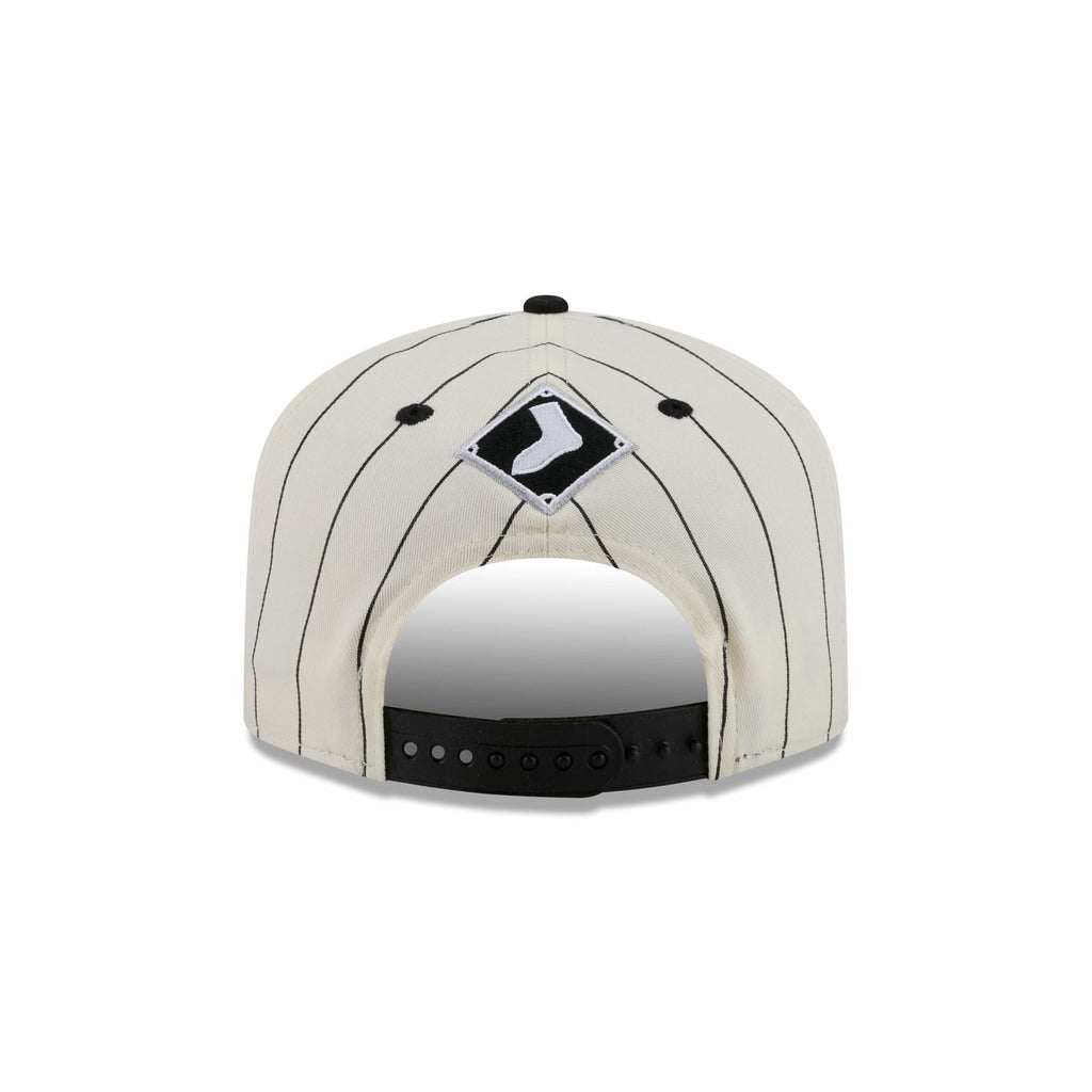 Chicago White Sox Chrome White Pinstripe 19TWENTY Snapback Hat