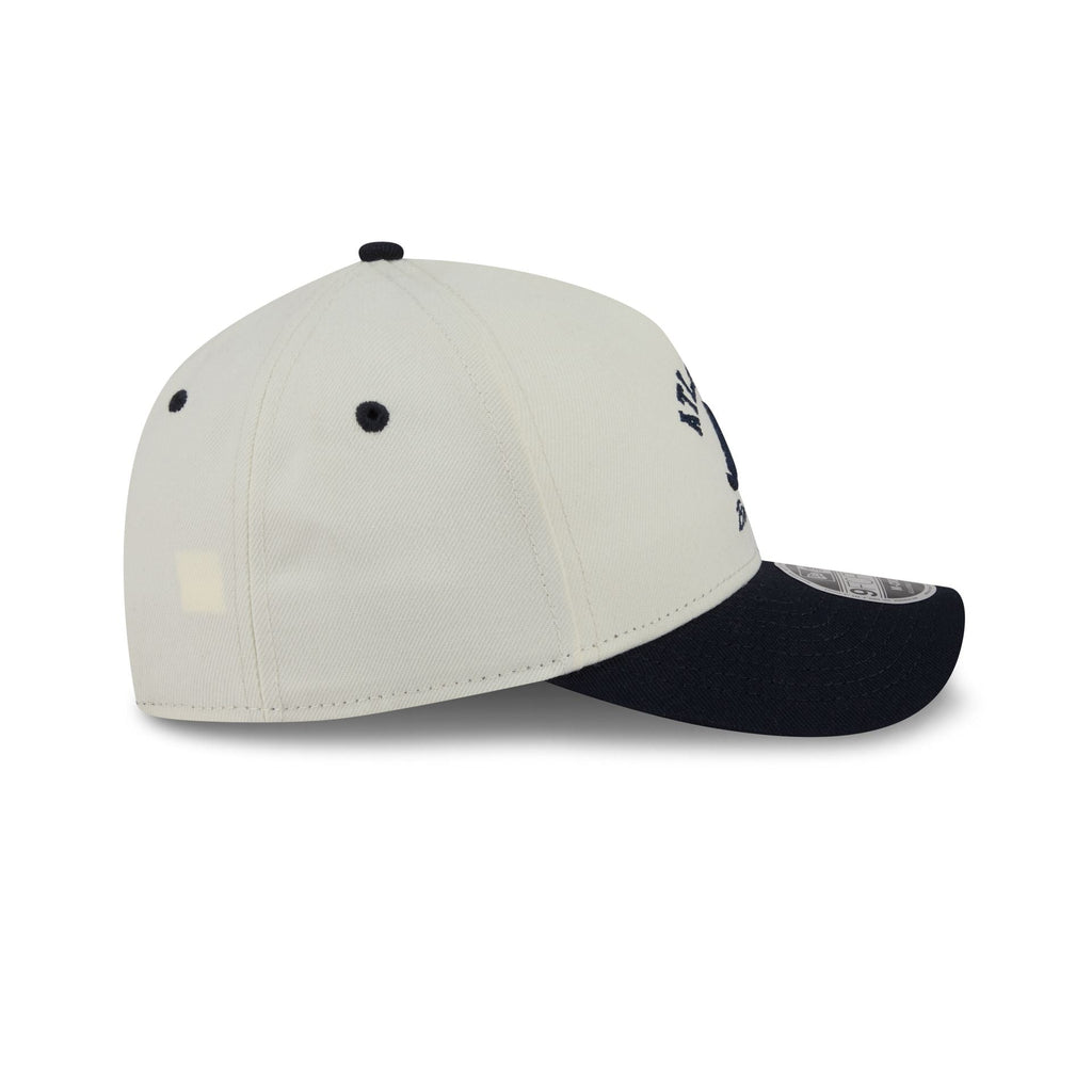 Atlanta Braves Arched Graphic Chrome White 9FORTY M-Crown A-Frame Snapback Hat