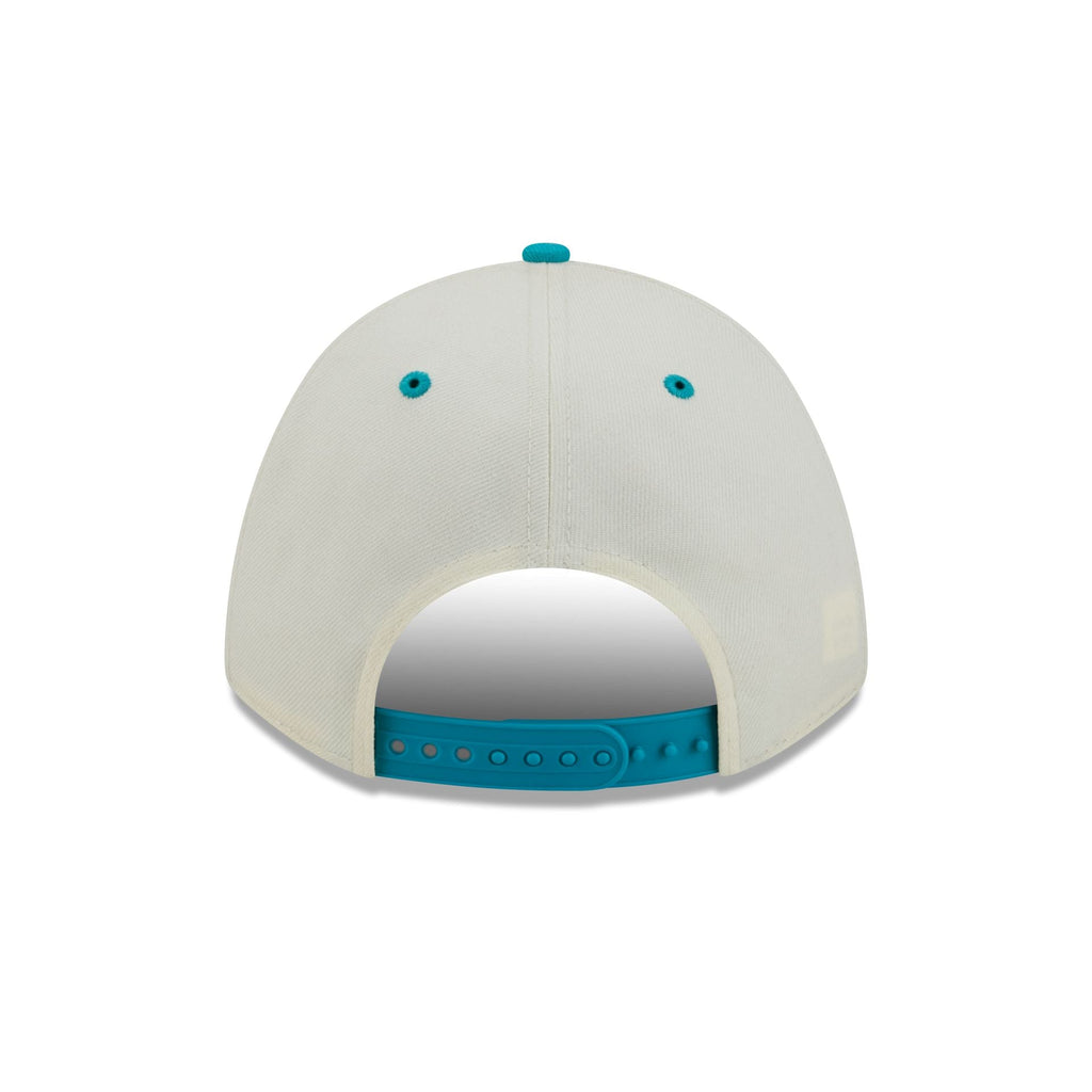 Miami Dolphins Arched Graphic Chrome White 9FORTY M-Crown A-Frame Snapback Hat