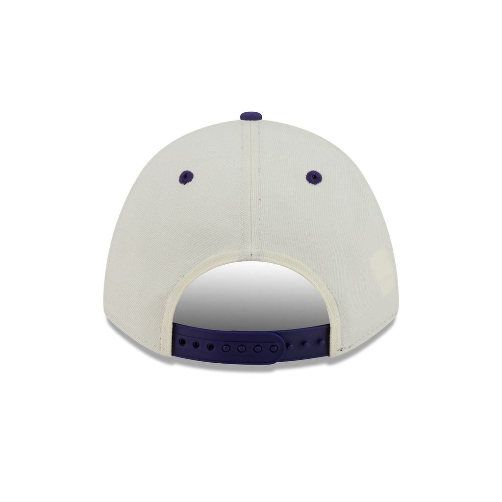 Phoenix Suns Arched Graphic Chrome White 9FORTY M-Crown A-Frame Snapback Hat