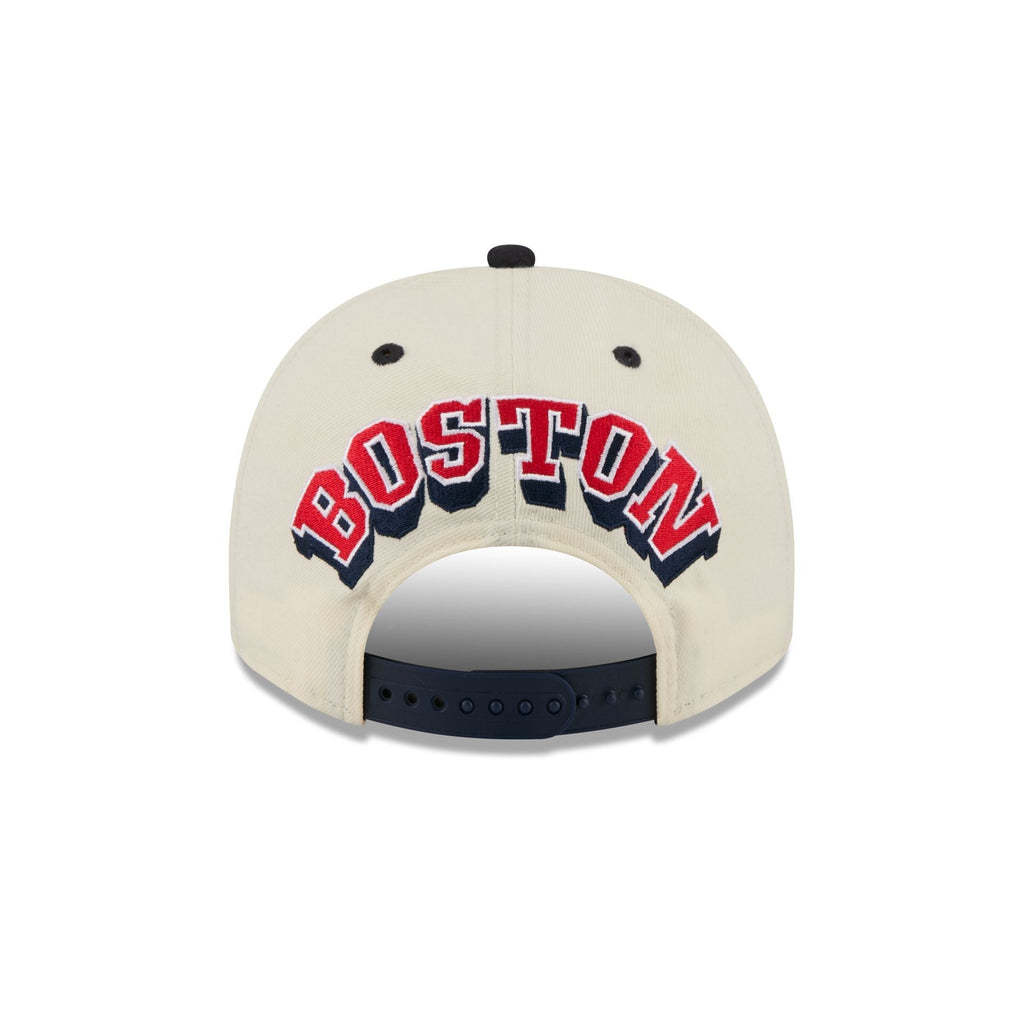 Boston Red Sox Statement Back Chrome White 9FIFTY A-Frame Snapback Hat