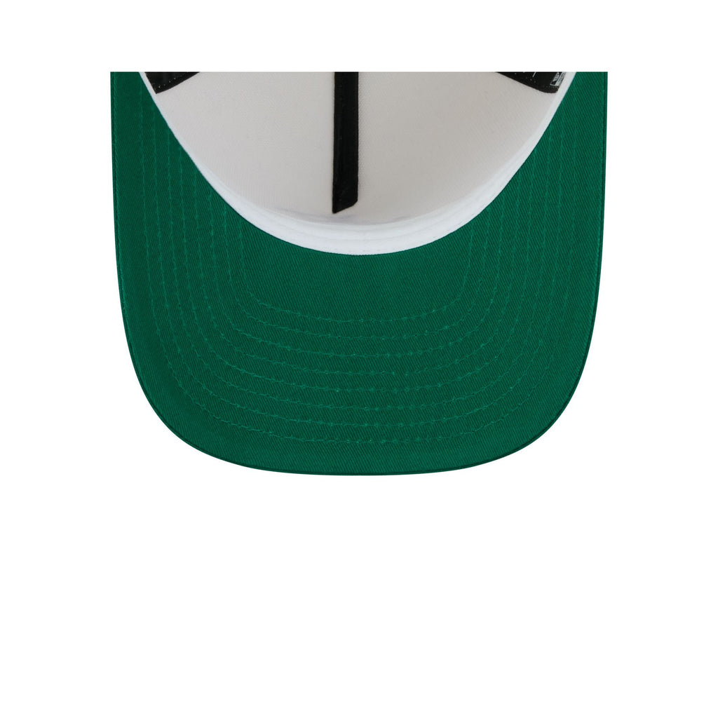 Boston Celtics Statement Back Chrome White 9FIFTY A-Frame Snapback Hat