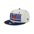 New York Knicks Classic Stacked Chrome 9FIFTY Snapback Hat