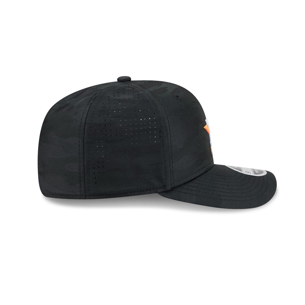 Houston Astros Black Camo Performance 9SEVENTY Stretch-Snap Hat