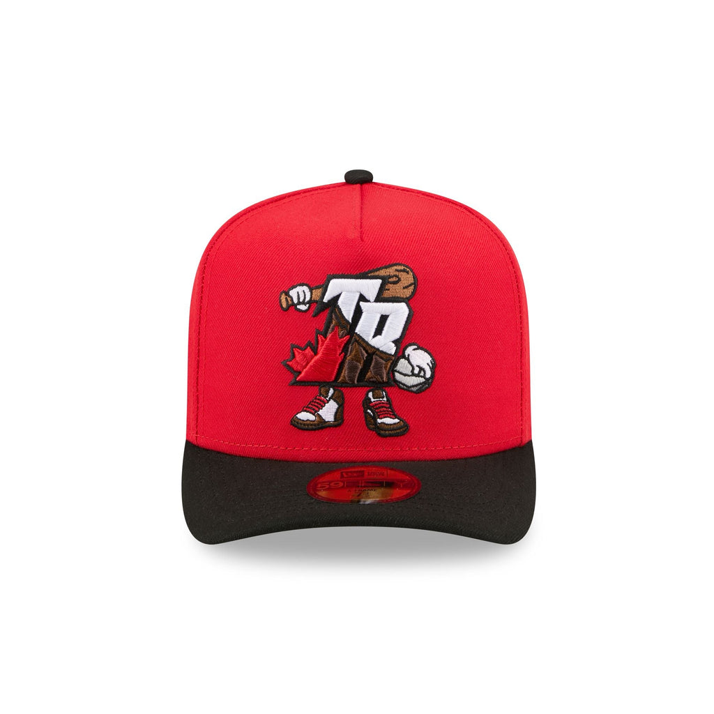 Toronto Raptors Cartoon 59FIFTY A-Frame Fitted Hat