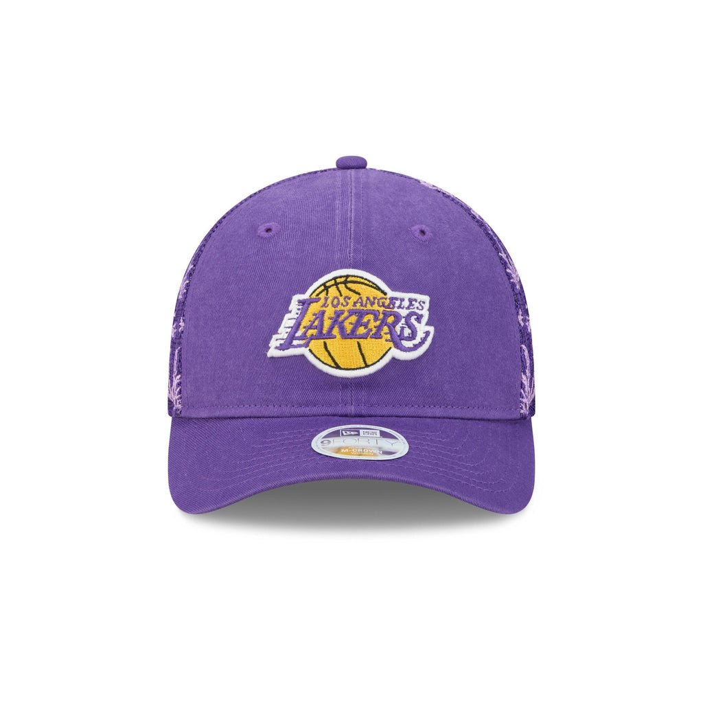 Los Angeles Lakers Floral Mesh Women's 9FORTY M-Crown Trucker Hat