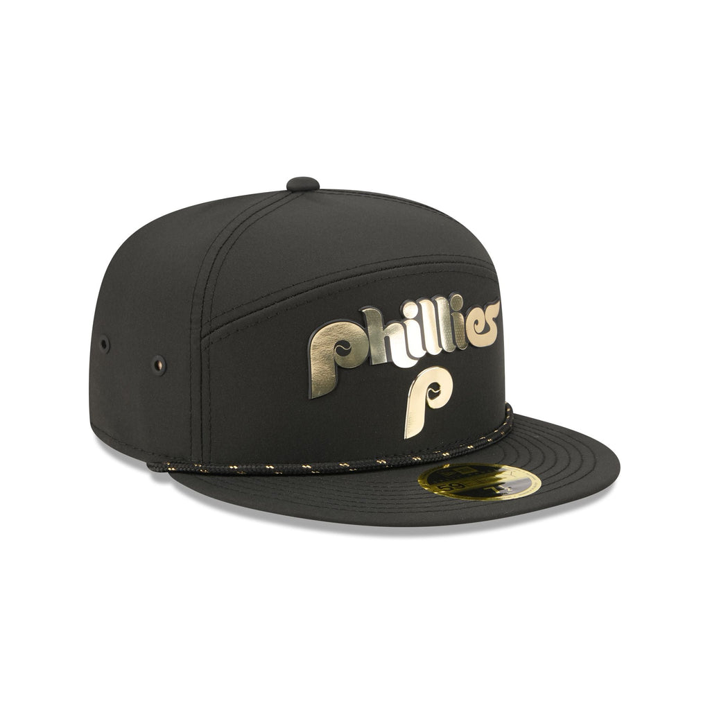 Philadelphia Phillies Gold Logo Rope Split Panel 59FIFTY Fitted Hat