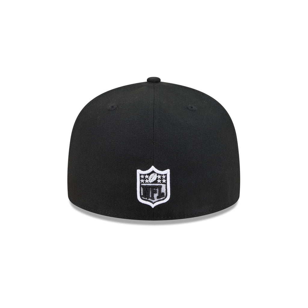 Chicago Bears Black and White Basic 59FIFTY Fitted Hat