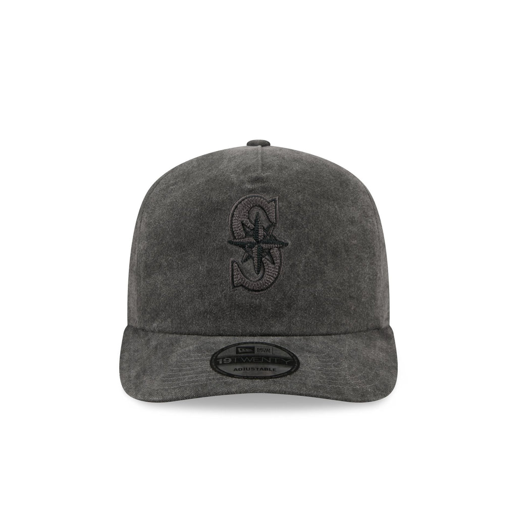Seattle Mariners Black Pigment Dye 19TWENTY Snapback Hat