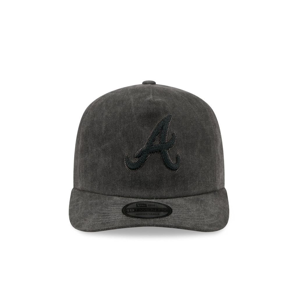 Atlanta Braves Black Pigment Dye 19TWENTY Snapback Hat