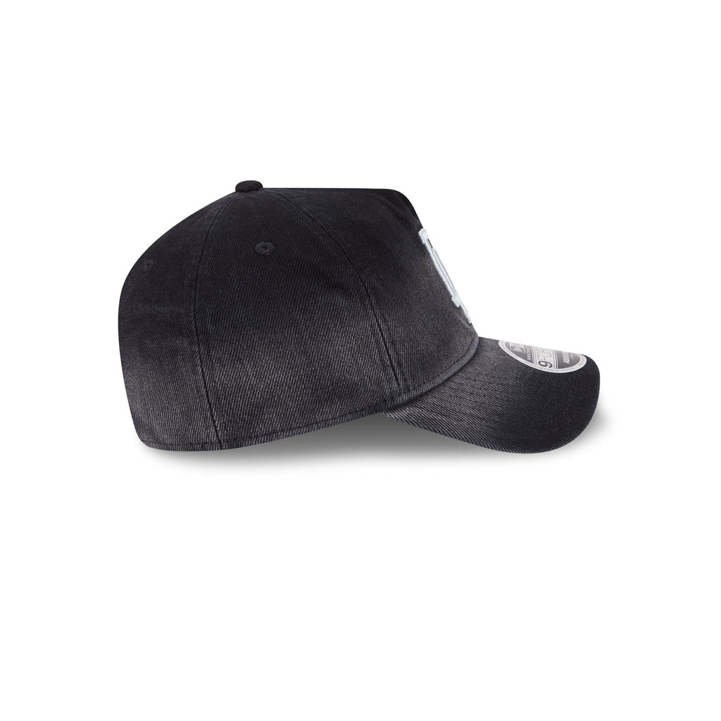 Los Angeles Dodgers Washed Black Denim 9FORTY A-Frame Unstructured Snapback Hat