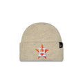 Houston Astros Woolen Heather Gray Short Cuff Knit Beanie Hat