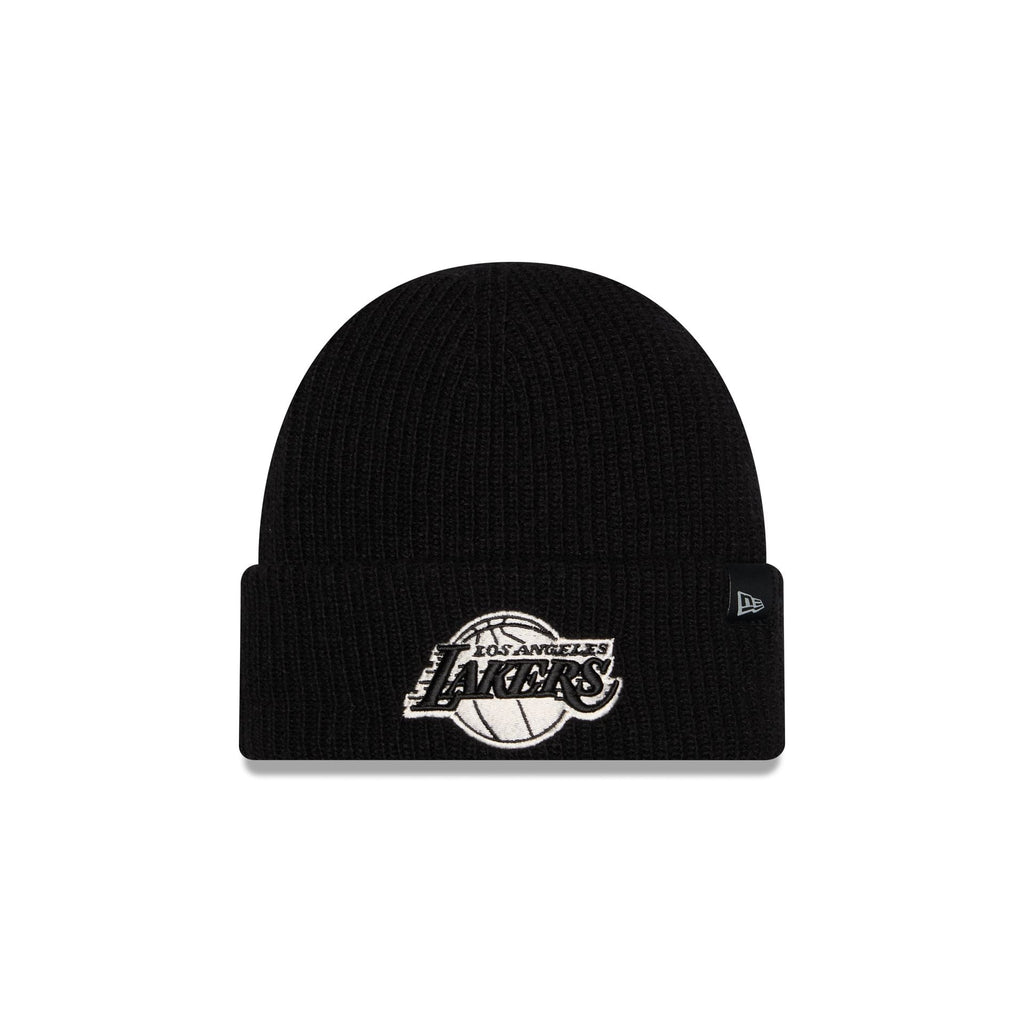 Los Angeles Lakers Woolen Black Short Cuff Knit Beanie Hat