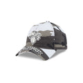 New York Knicks Washed Camo 9FORTY A-Frame Unstructured Cut-Off Visor Snapback Hat