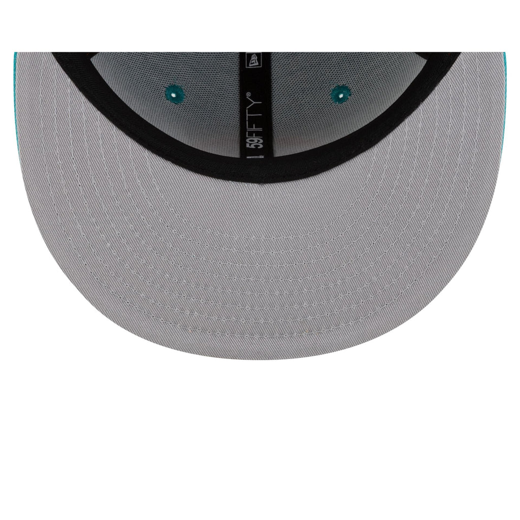 Miami Dolphins Two-Tone Pinwheel 59FIFTY Fitted Hat