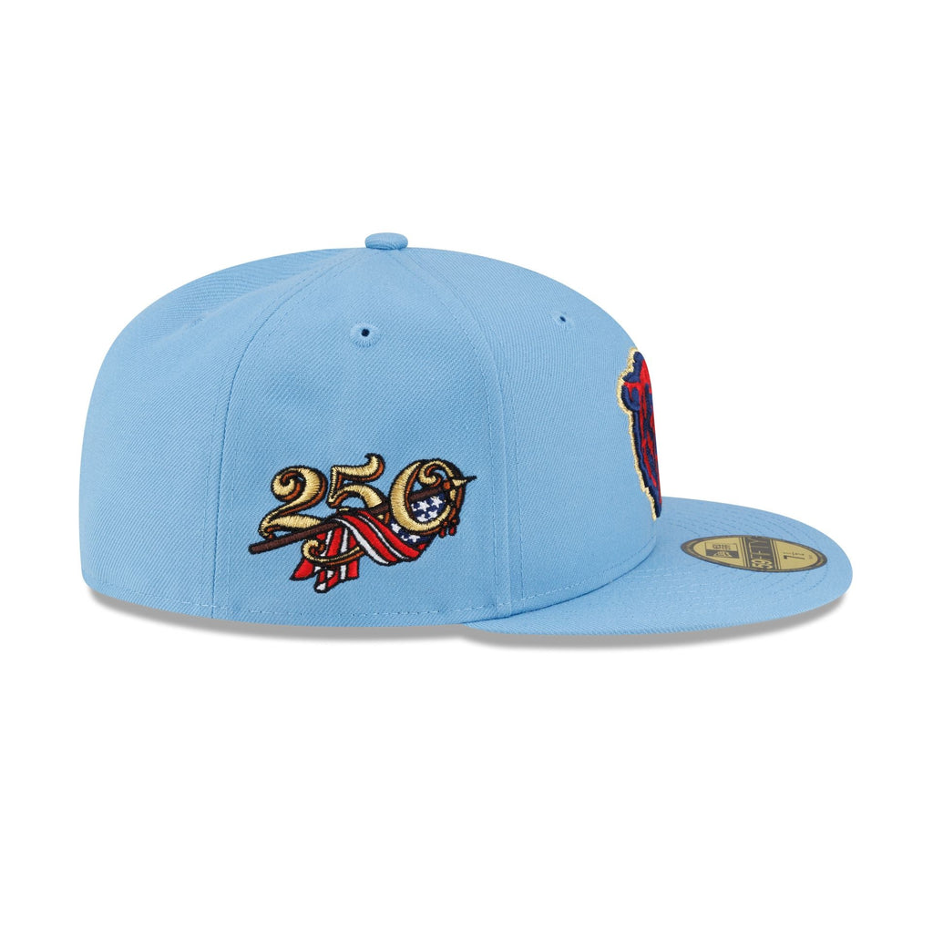 Chicago Bears Red. White & Blue 59FIFTY Fitted Hat