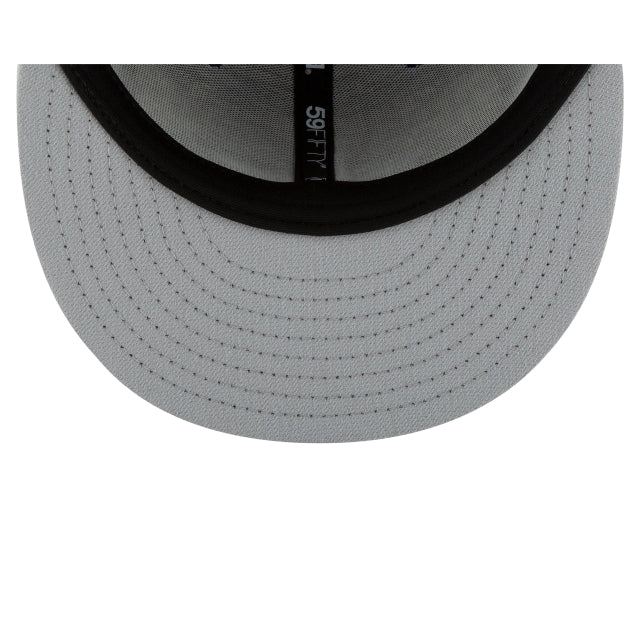 Chicago White Sox Blackout Basic 59FIFTY Fitted Hat