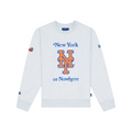 New York or Nowhere x New York Mets White Crewneck